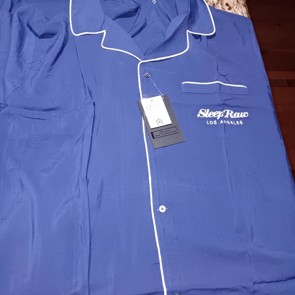 Unisex sleep raw pant/shirt top and bottom smooth material rawgear blue los ange - Picture 9 of 11